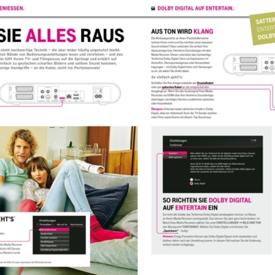 Entertain by Deutsche Telekom: Advertisment in TV-Magazine
