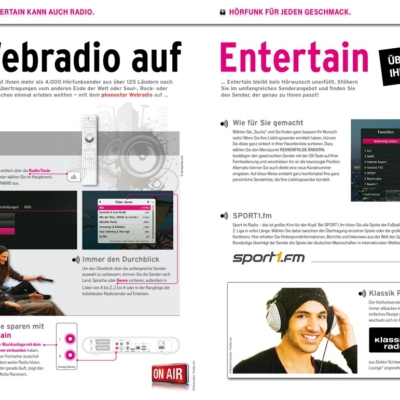 Entertain by Deutsche Telekom: Advertisment in TV-Magazine